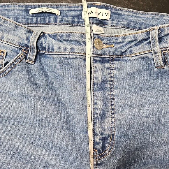 Ava & Viv Womens High Rise Skinny Light Blue Jeans Size 20 Everyday Plus Size - Picture 8 of 9